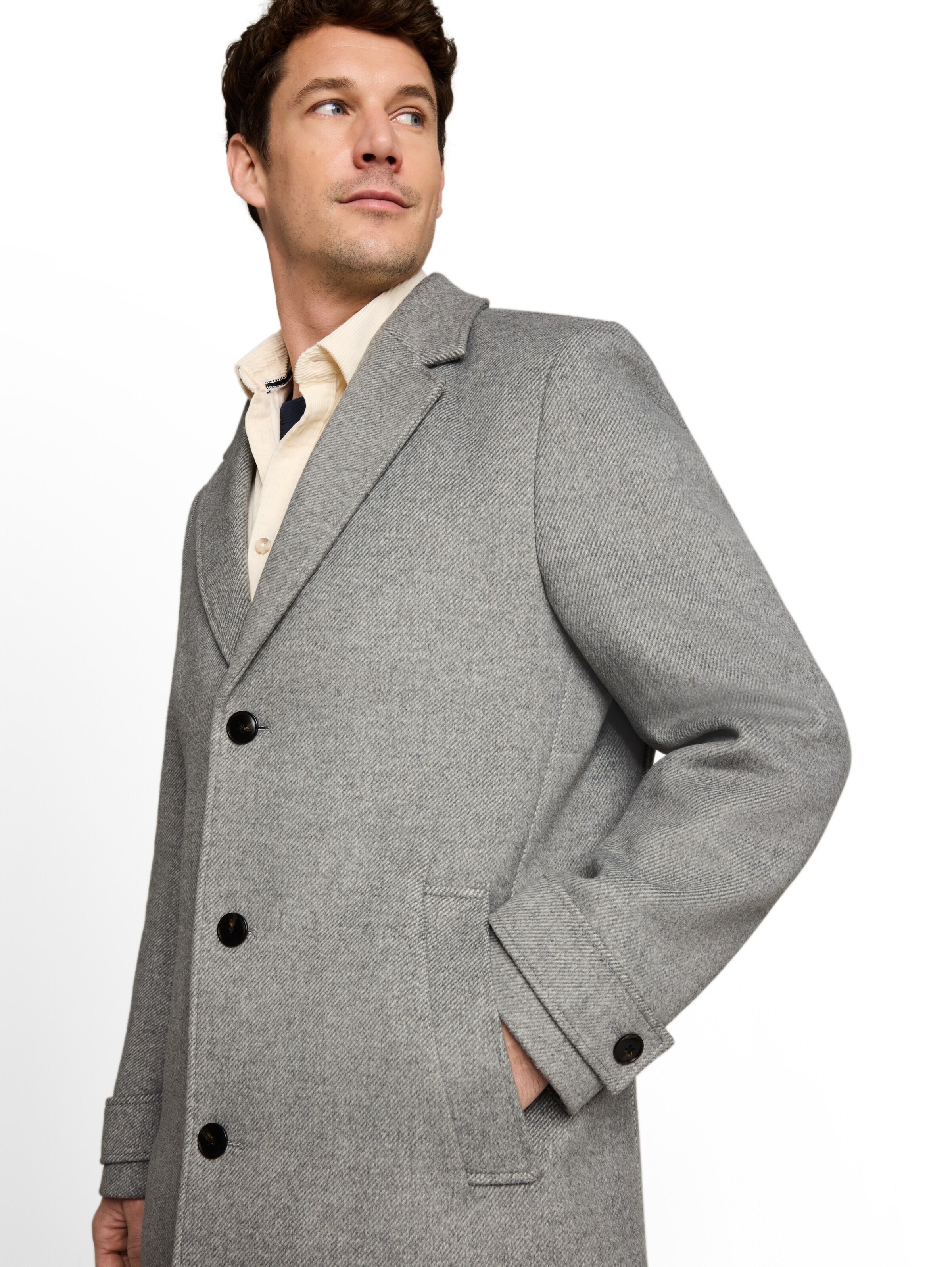 TOM TAILOR Between-Seasons Coat in Grey