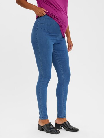 MAMALICIOUS Skinny Jeggings 'NEWJOPLIN' in Blue: front