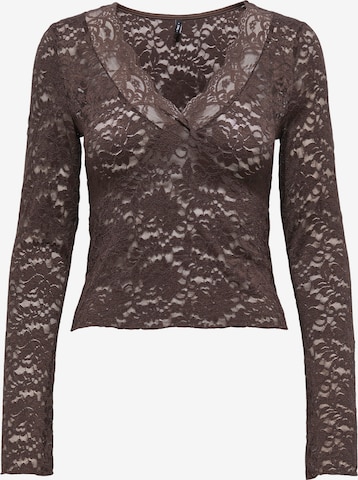T-shirt 'ONLNikka' ONLY en marron : devant