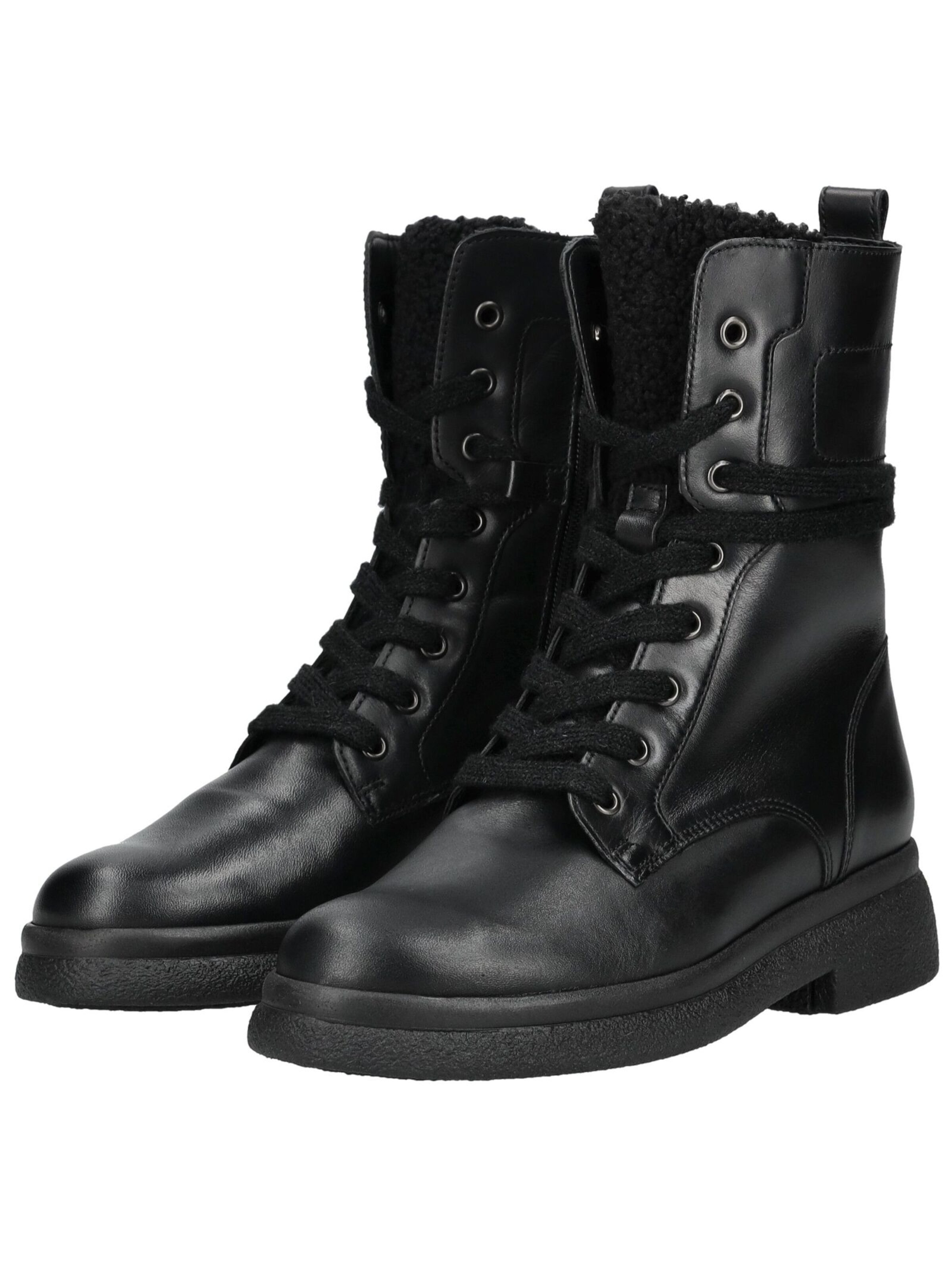 GABOR Lace-up bootie in Black