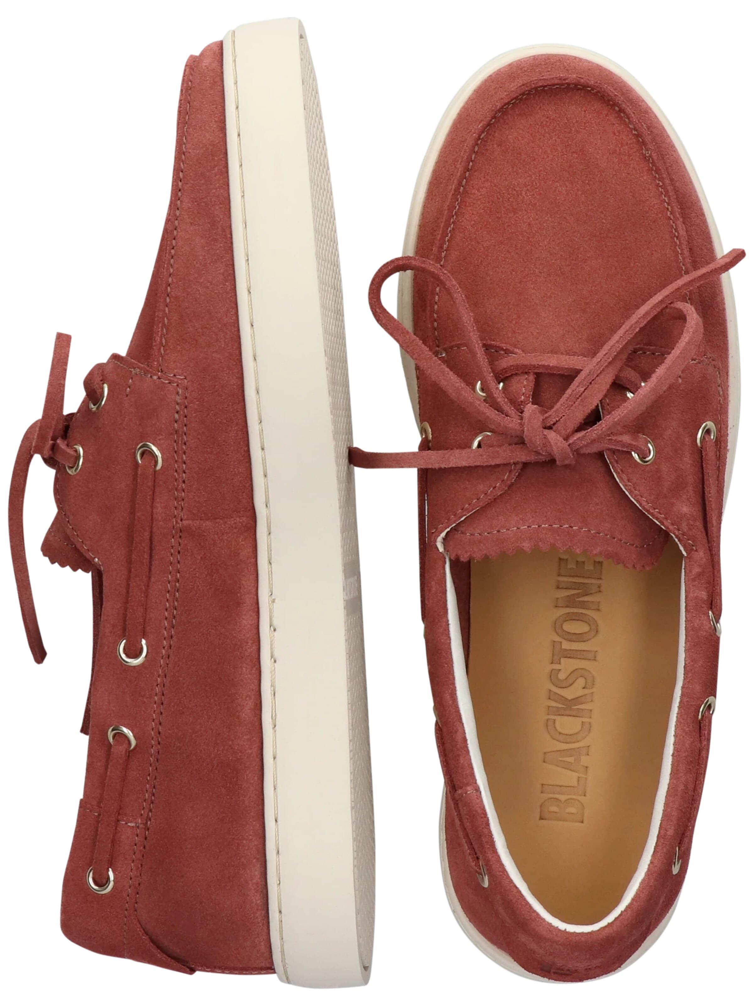 BLACKSTONE Mocassins 'Zircon Aster' in Rood
