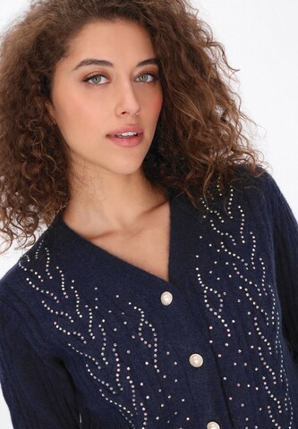 faina - Cárdigan en azul