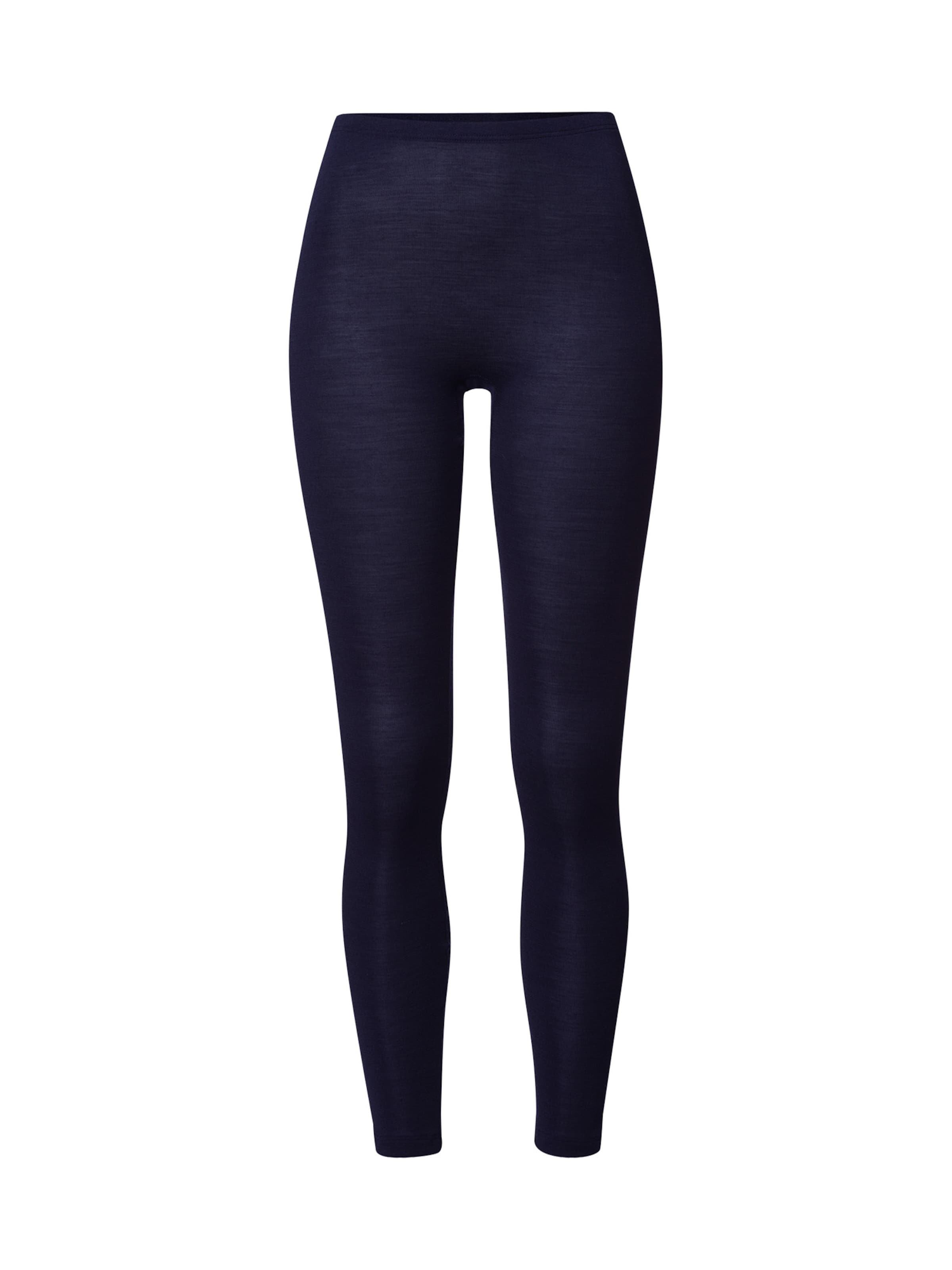 Hanro - Skinny Leggings ' Woolen Silk ' em azul: frente