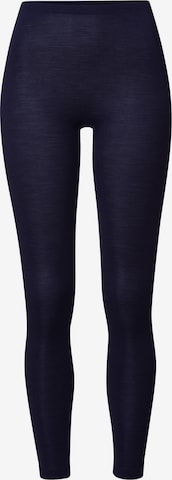 Leggings ' Woolen Silk ' Hanro en bleu : devant