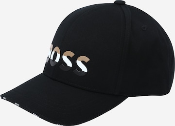 BOSS Black Cap 'Siras-SA' in Black: front