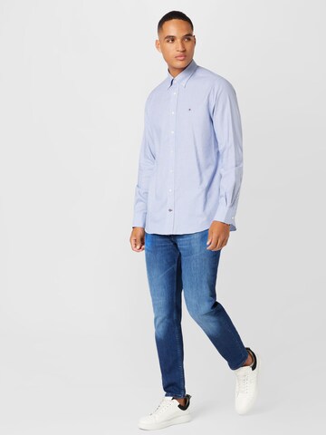 Tommy Hilfiger Tailored Regular fit Overhemd in Blauw