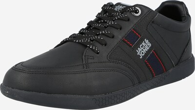 JACK & JONES Baskets basses 'BENSON' en bleu marine / rouge / noir / blanc, Vue avec produit
