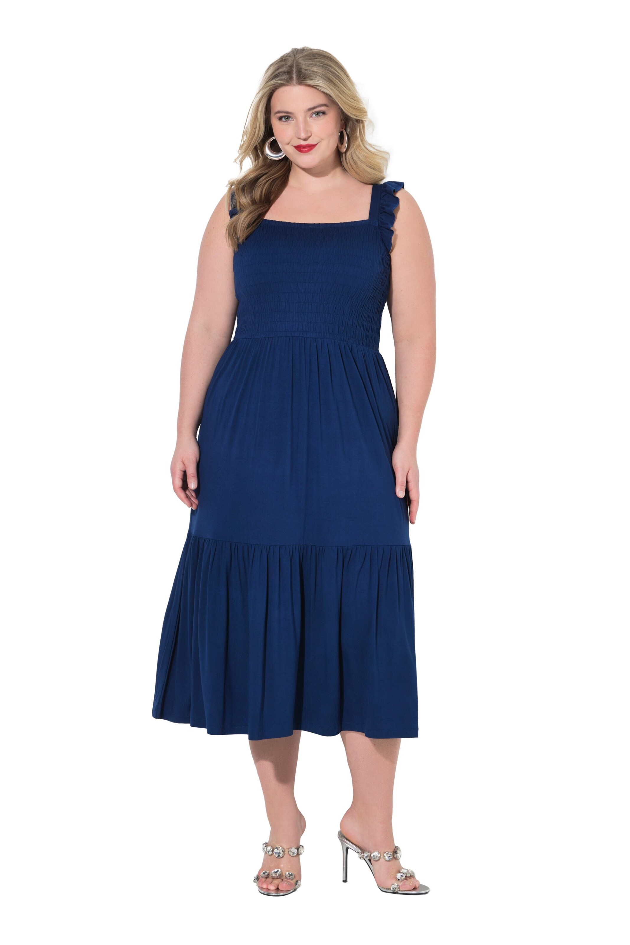MIAMODA Dress in Blue: front