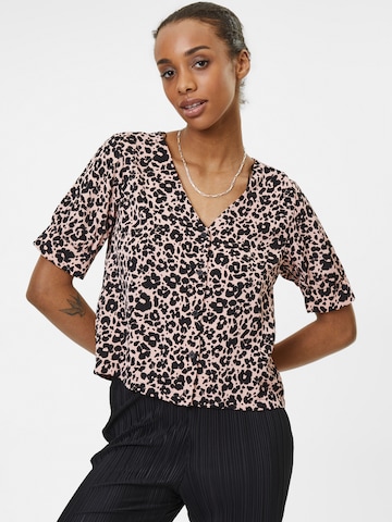 PIECES Blouse 'Alli' in Roze: voorkant