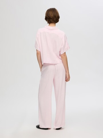 SELECTED FEMME Loosefit Broek in Roze