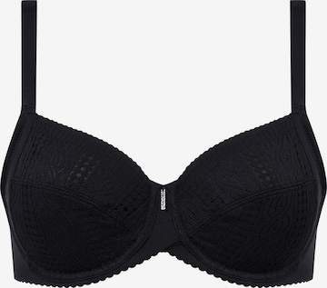 Chantelle T-shirt Bra 'Easy Feel Easy Support' in Black: front
