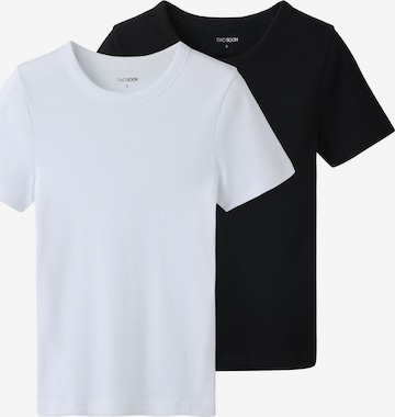 TWO SOON Shirt in Zwart: voorkant