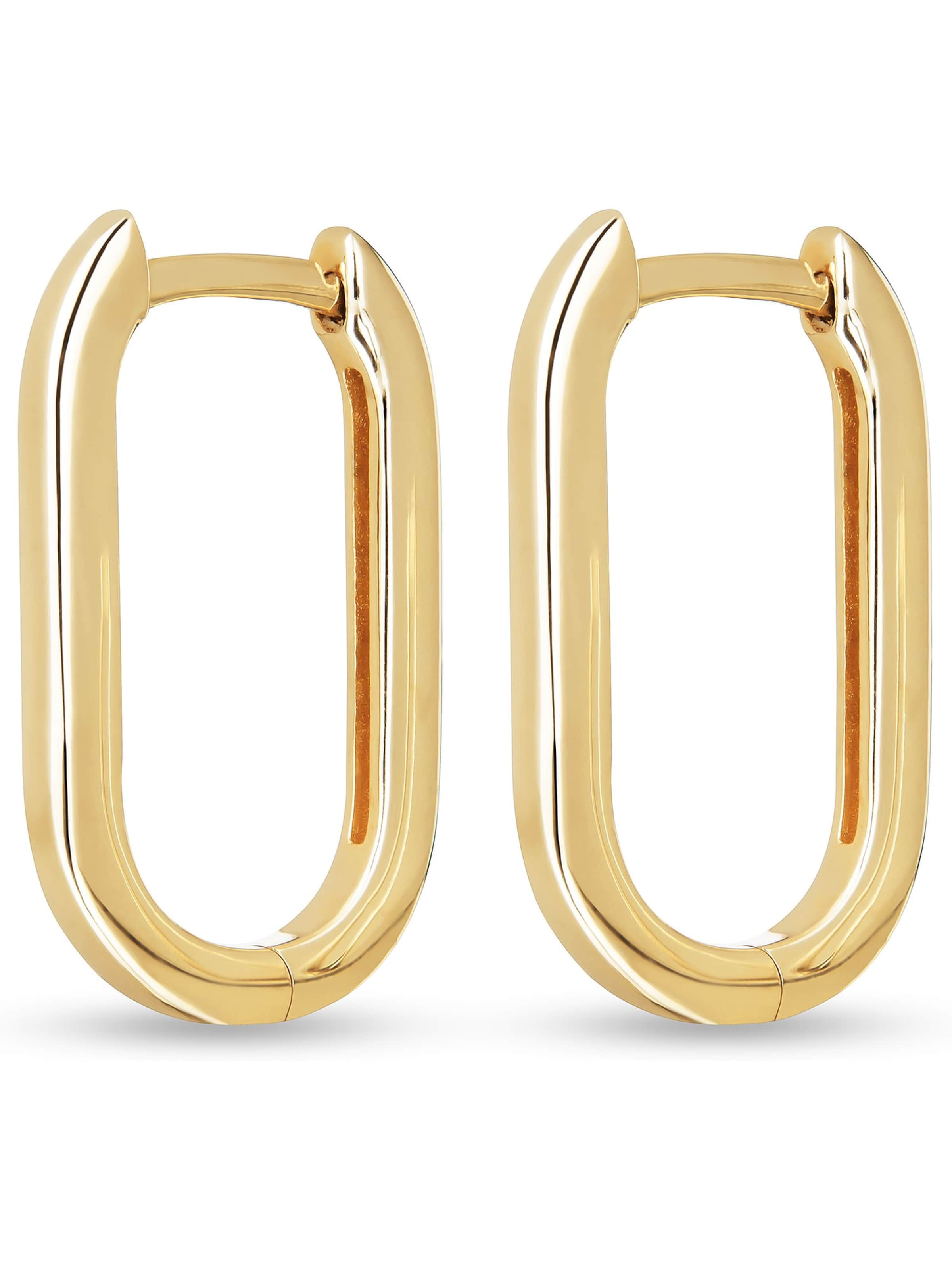 CHRIST Ohrringe in Gelb: Vorderseite