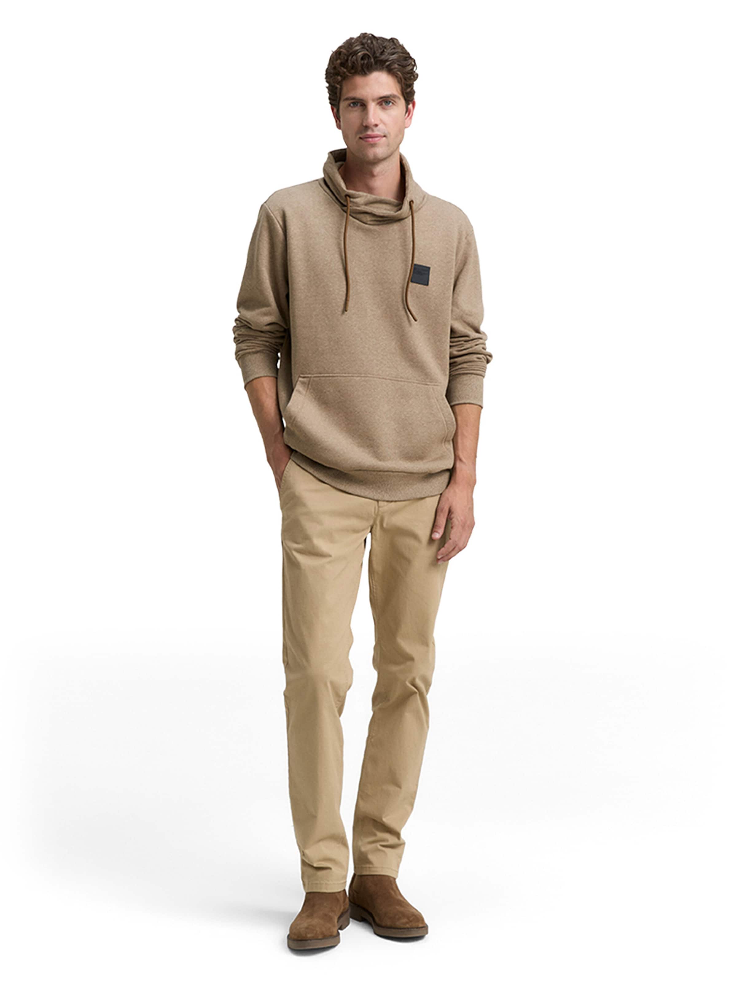 TOM TAILOR Sweatshirt in Beige