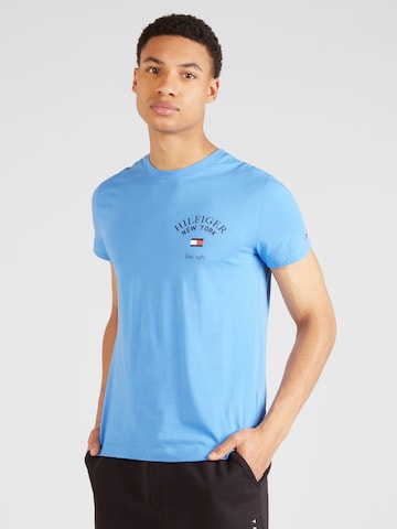 T-Shirt 'Varsity' TOMMY HILFIGER en bleu : devant