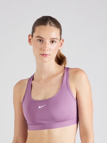 NIKE Bustier Sport-BH in Lila: predná strana