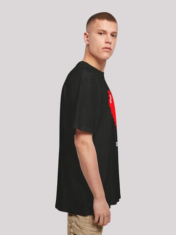 T-Shirt 'Pixel Herz' F4NT4STIC en noir