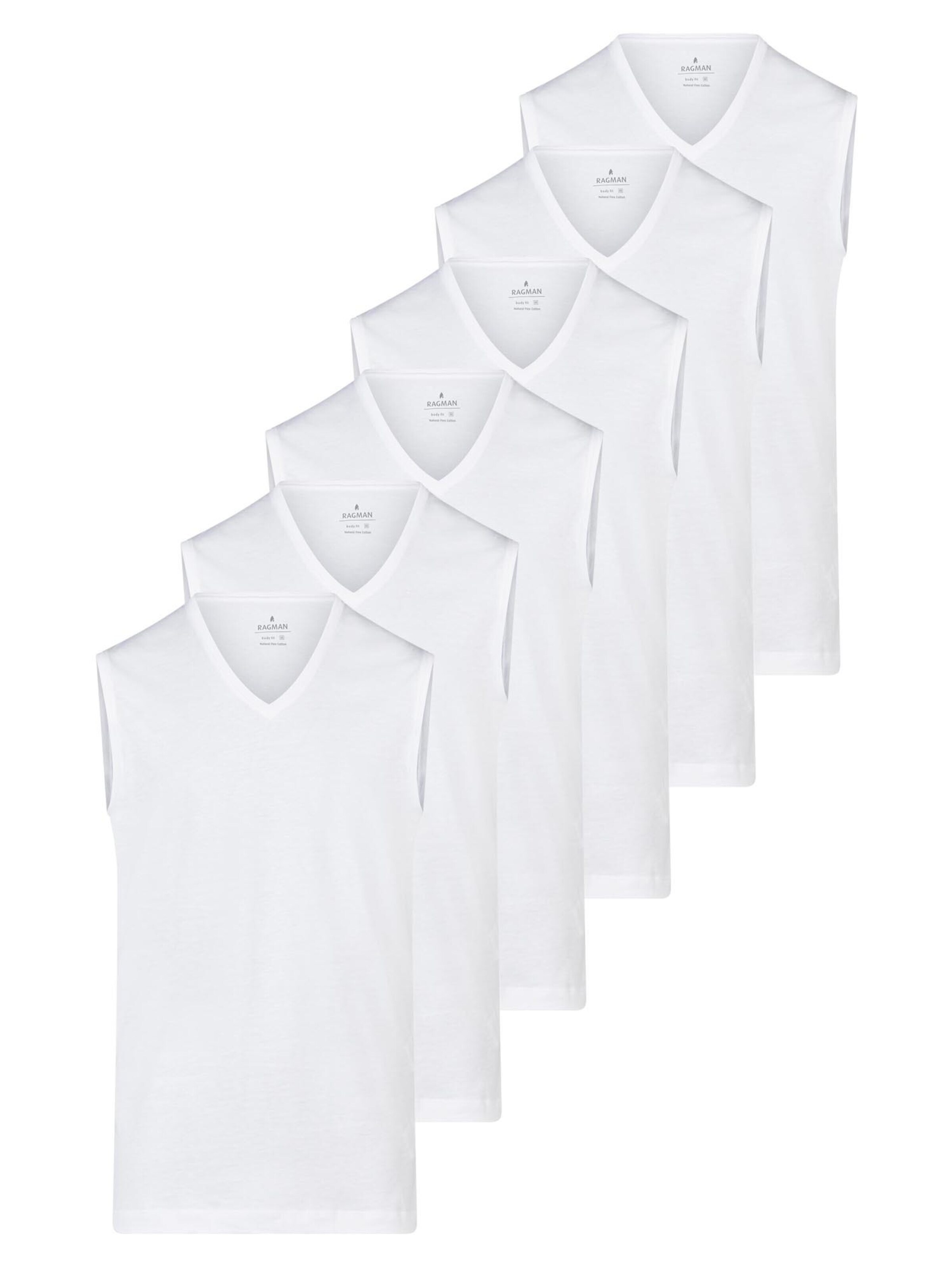 Ragman Undershirt 'Basic' in White: front