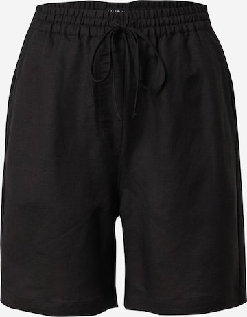 Lindex Regular Pants 'Shorts' in Black: front