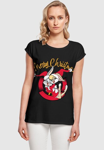 ABSOLUTE CULT T-Shirt 'Looney Tunes - Lola Merry Christmas' in Schwarz: predná strana
