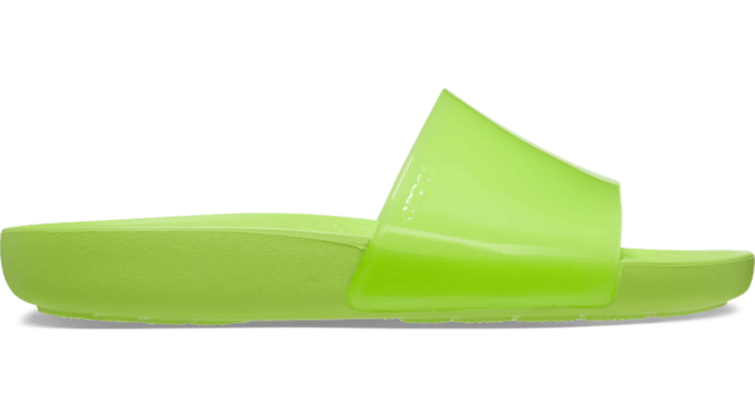 Crocs Пантолеты в Зеленый: спереди