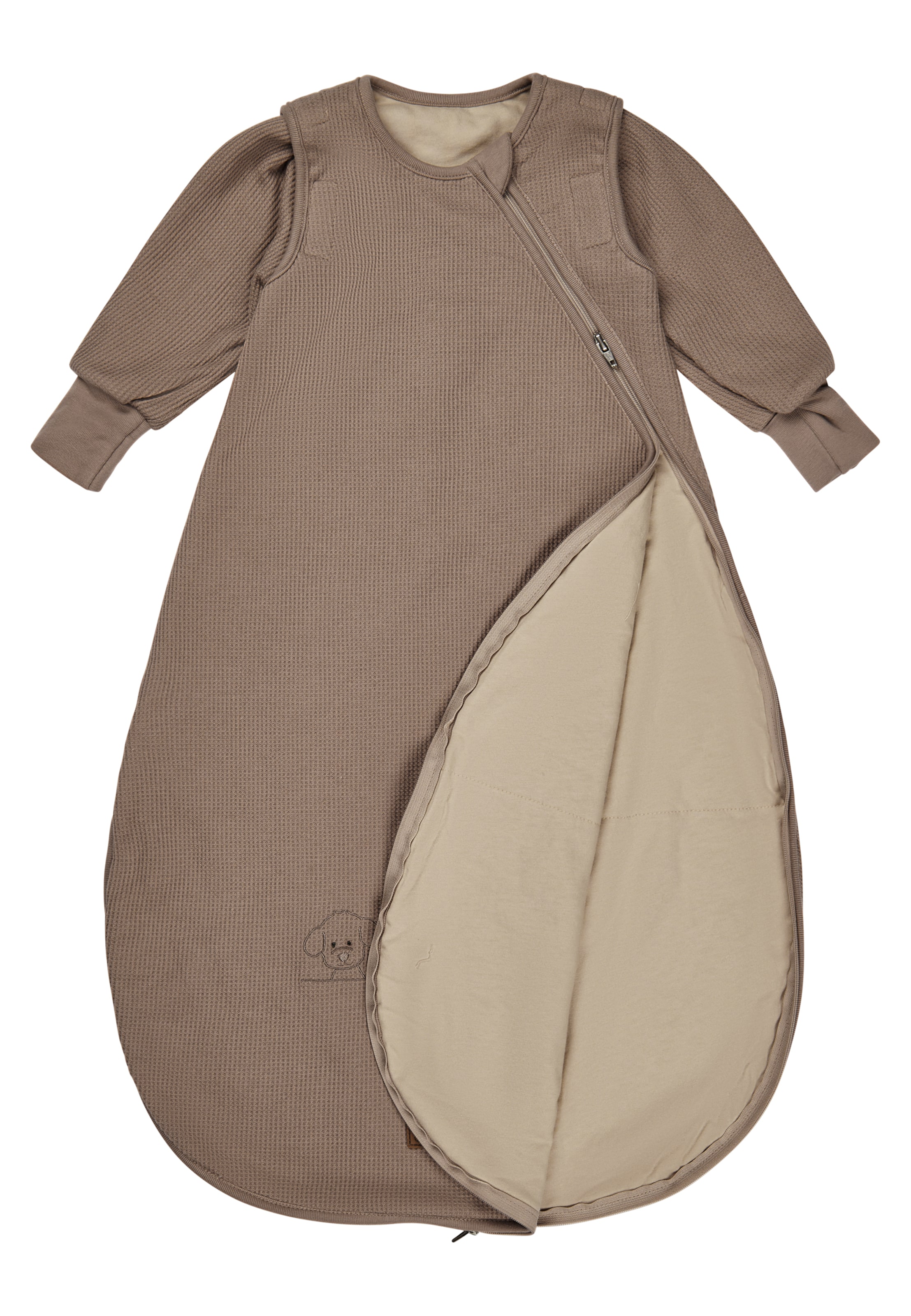 STERNTALER Sleeping Bag 'm. Armen' in Brown