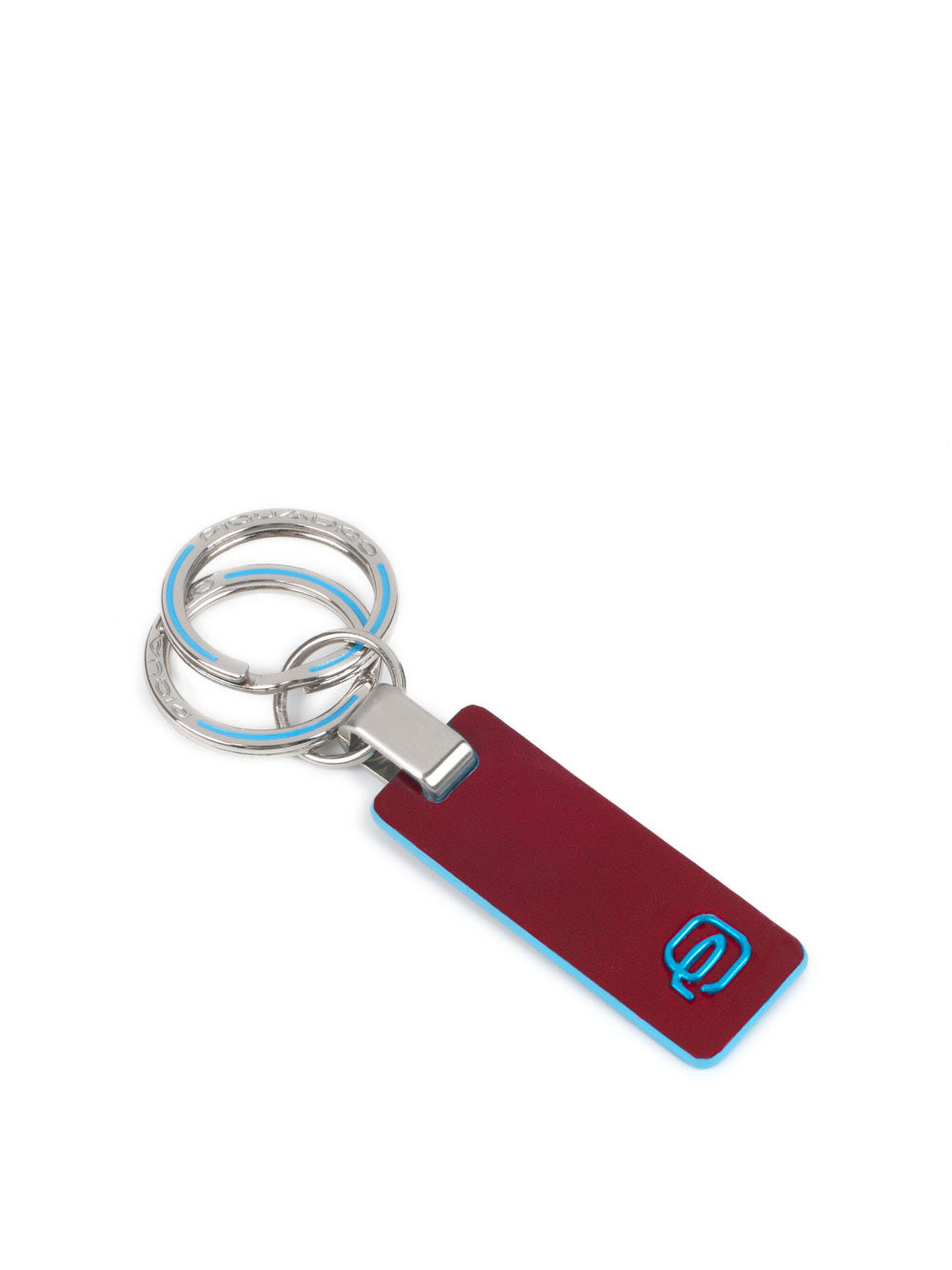 Piquadro Key Ring in Red: front