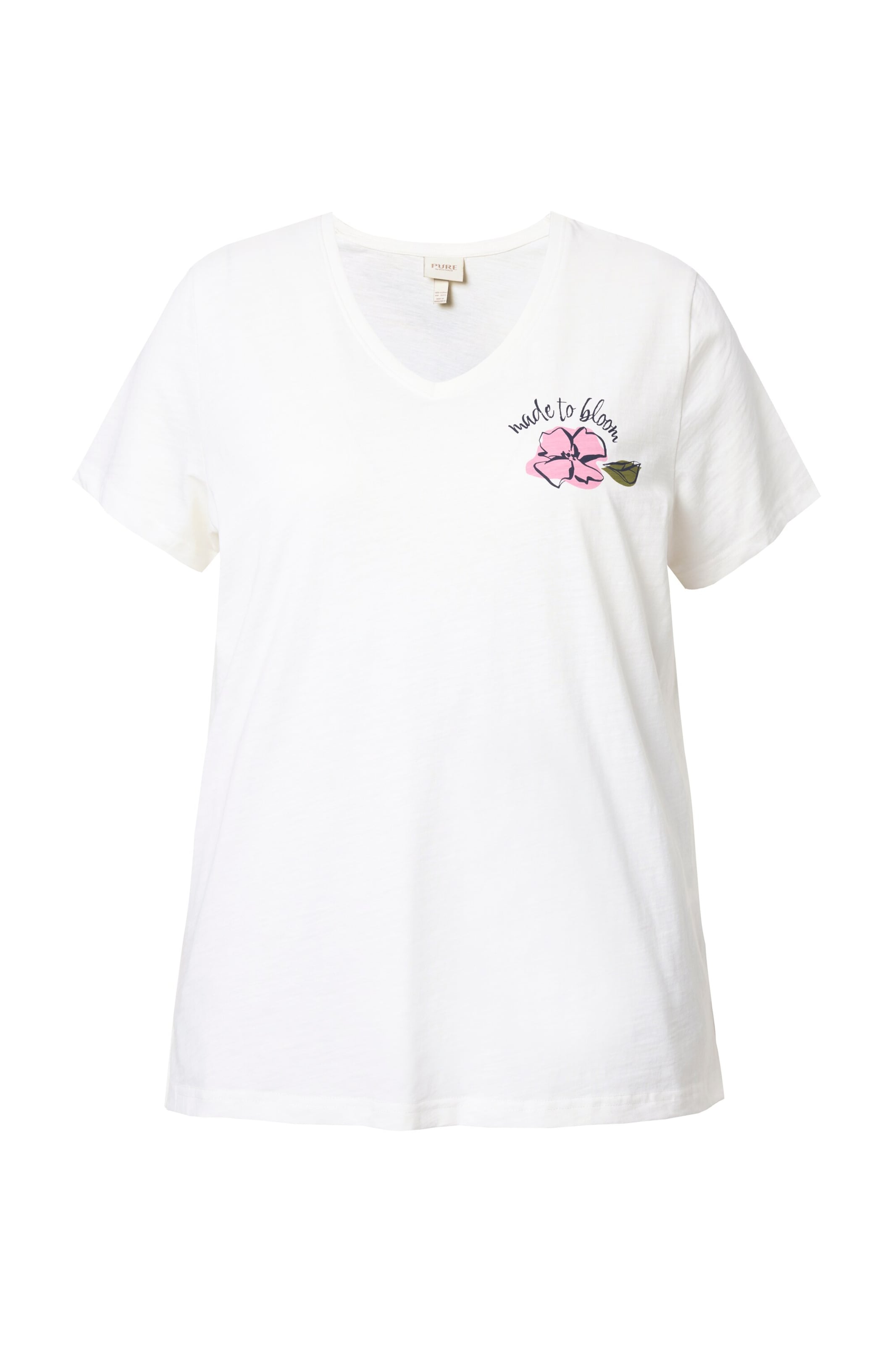 Ulla Popken Shirt in Wit: voorkant