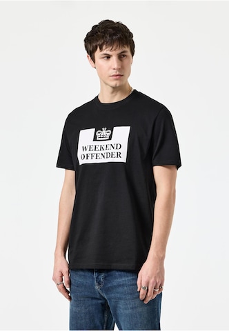 Weekend Offender Shirt 'Prison Classic' in Zwart: voorkant
