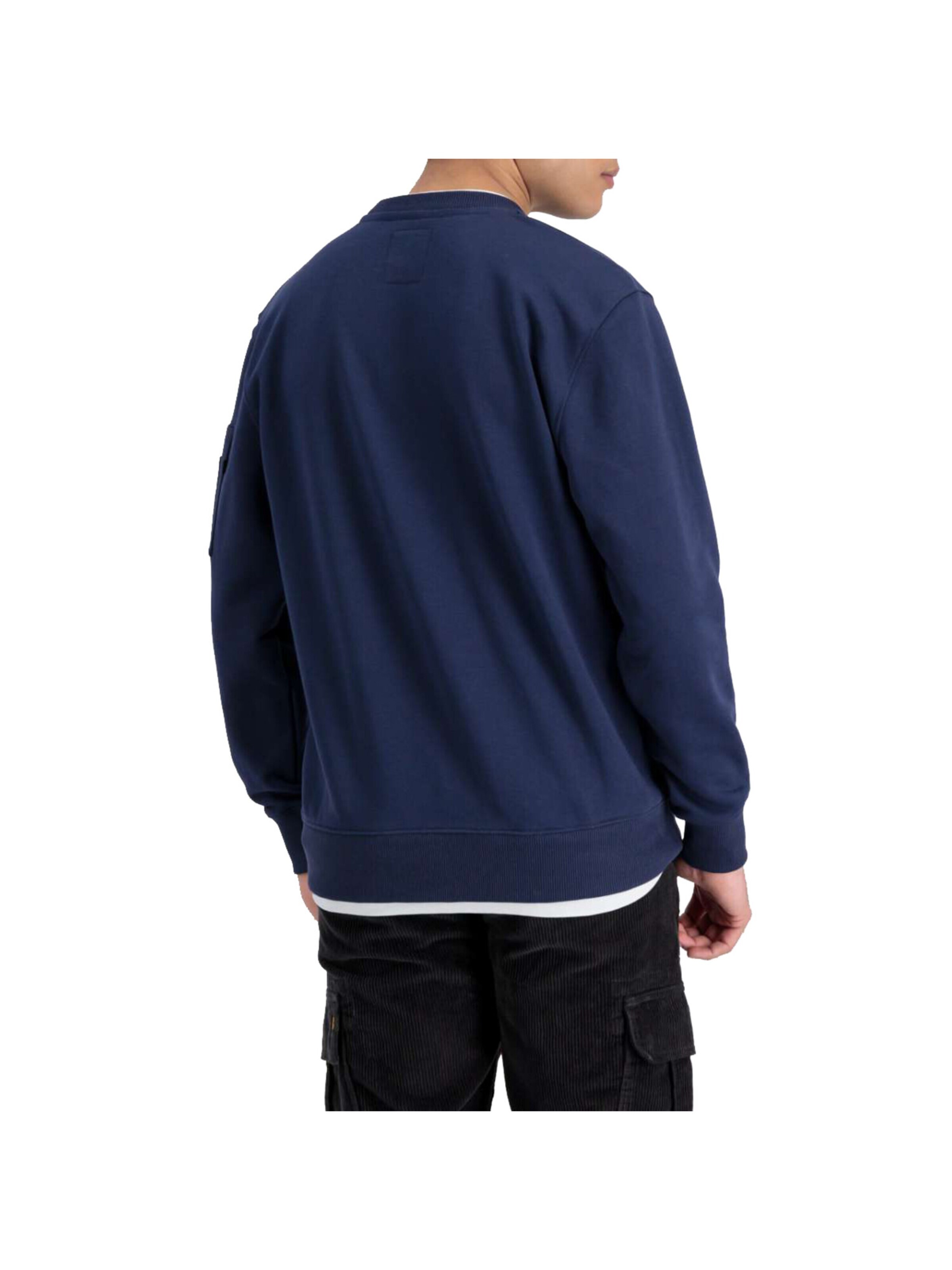 ALPHA INDUSTRIES Sweatshirt 'Double Layer'‌‌‌‌ in Blau