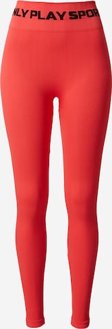 ONLY PLAY Skinny Workout Pants 'ANA' in Red: front