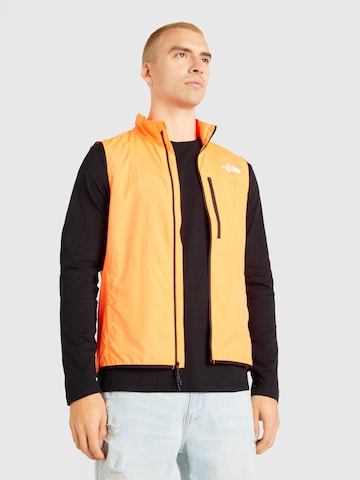 THE NORTH FACE Αθλητικό γιλέκο 'HIGHER RUN WIND VEST' σε πορτοκαλί: μπροστά