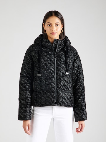 GUESS Jacke '4G' in Schwarz: Vorderseite