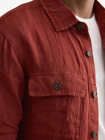 Coupe regular Chemise Il Lanificio en rouge