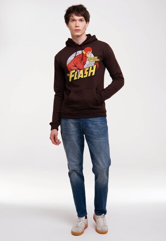 LOGOSHIRT Sweatshirt 'DC Comics - Flash, Fastest Man Alive' in Bruin