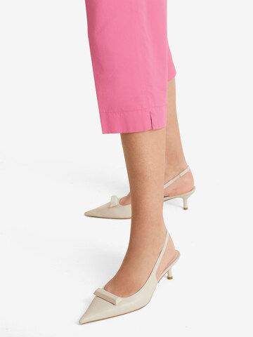 Marc Cain Regular Pleated Pants in Pink