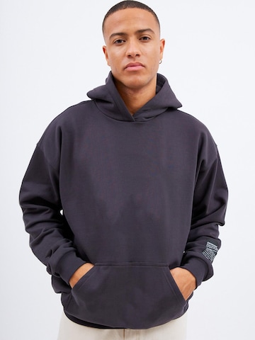 Dr. Denim Sweatshirt 'Damien Hoodie'‌‌‌‌‌ in Grau: Vorderseite