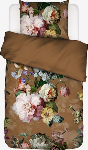ESSENZA Duvet Cover 'Fleur' in Brown: front