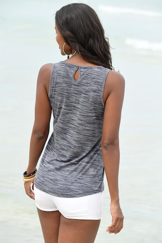 BEACH TIME Tanktops in Grau