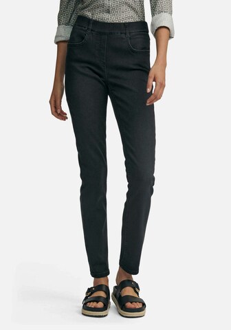 Peter Hahn Slim fit Jeans in Black: front