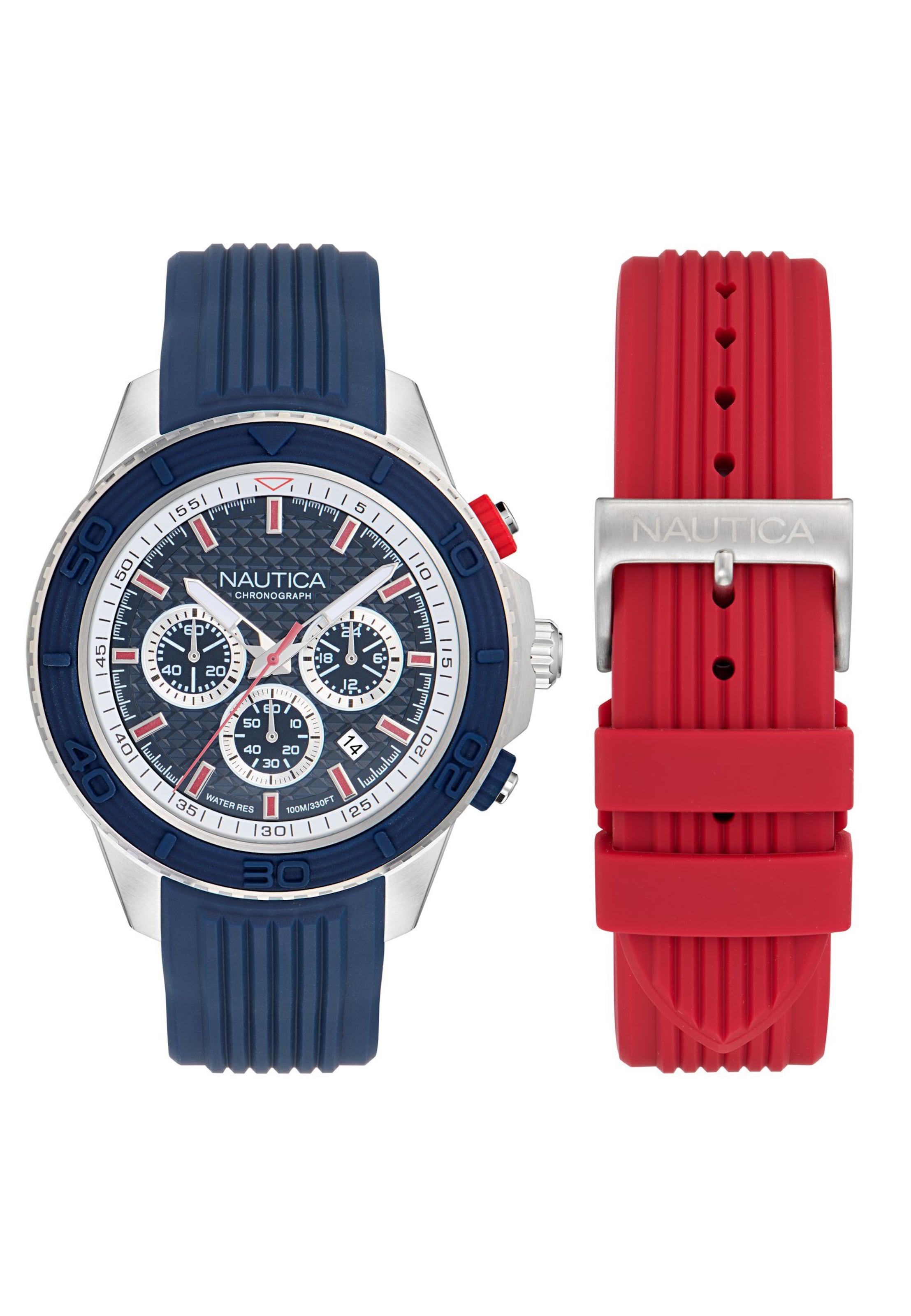 Montre à affichage analogique NAUTICA en bleu : devant
