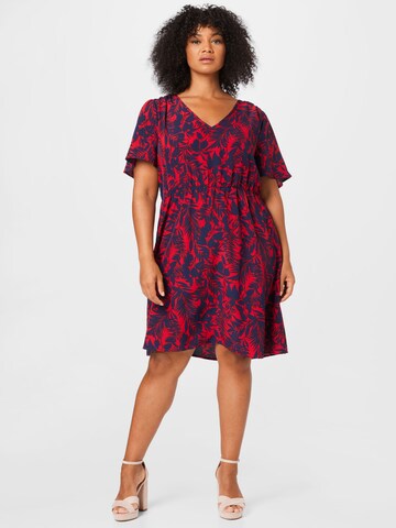 EVOKED Dress in Red: front