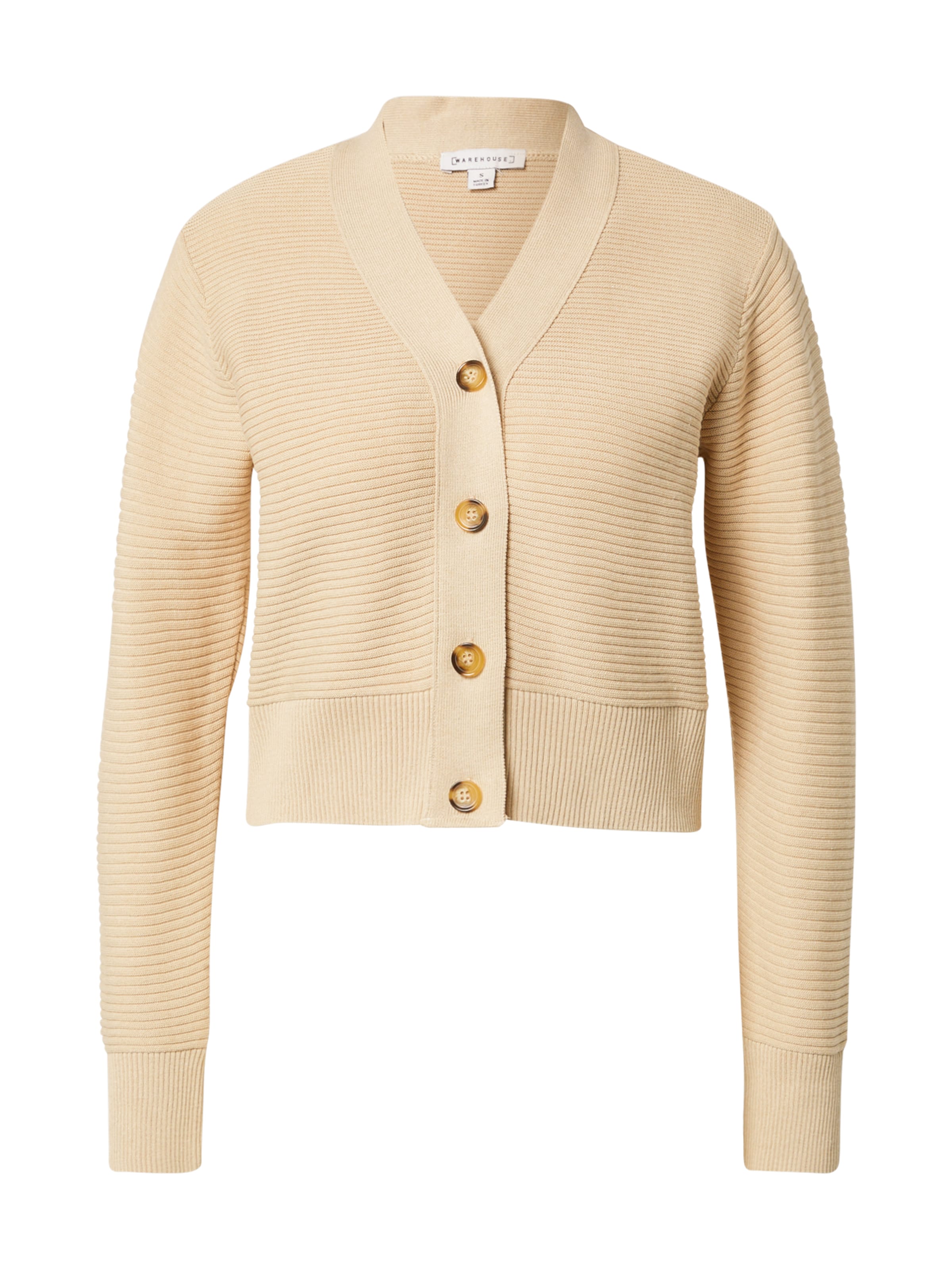 Warehouse Kardigan 'Ottoman' – béžová: přední strana