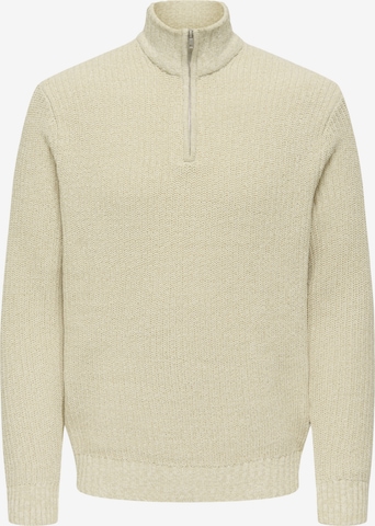 Pull-over 'JOIN' Only & Sons en blanc : devant