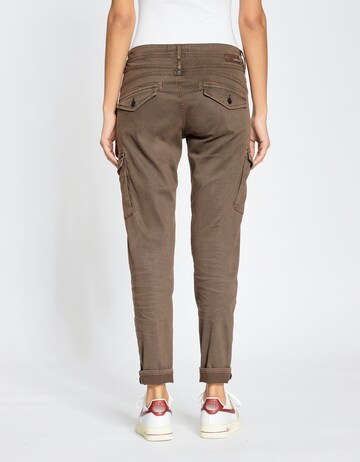 Coupe slim Jeans cargo 'Amelie' Gang en marron