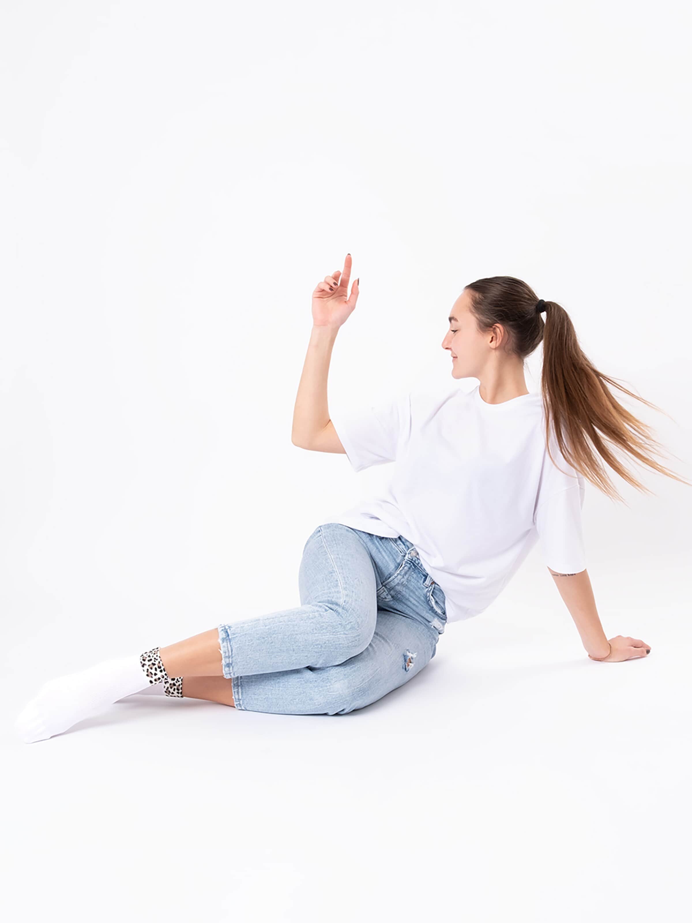 Occulto Socks 'Gianna' in White