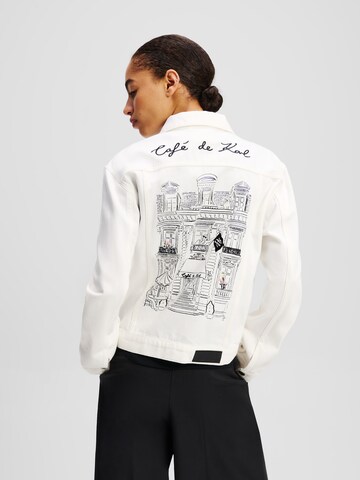 Giacca di mezza stagione 'KL x Jorge Parra' di Karl Lagerfeld in bianco
