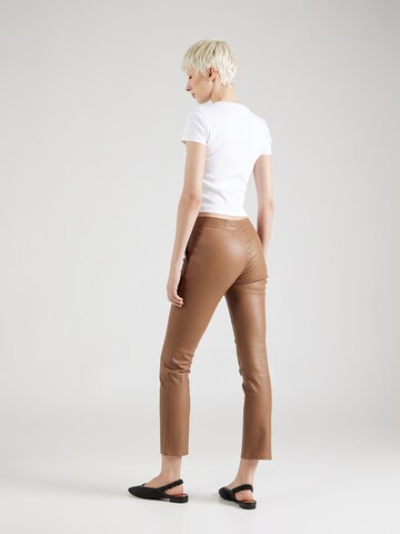 Slimfit Pantaloni 'Leya' de la 2NDDAY pe maro