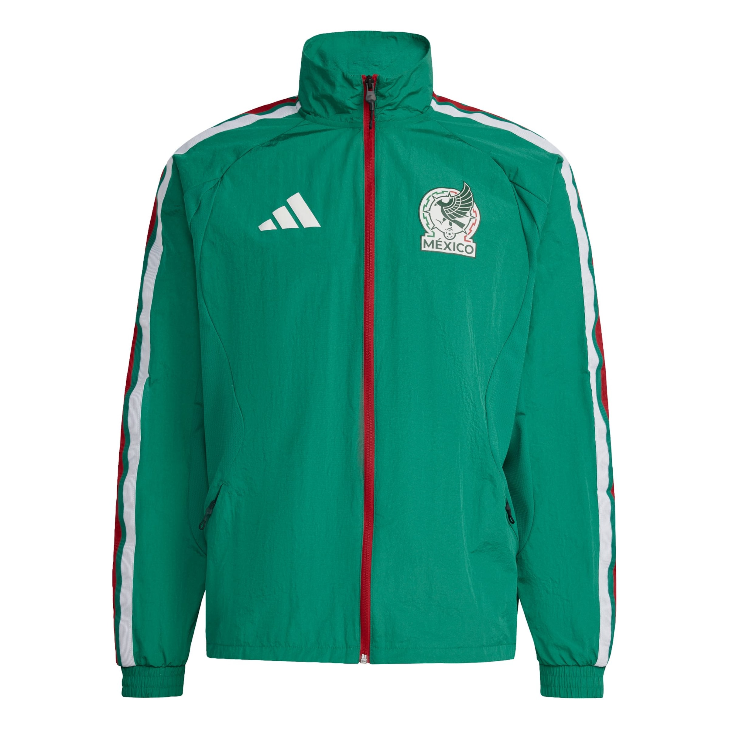 ADIDAS PERFORMANCE Trainingsjack 'Mexiko Anthem' in Groen: voorkant