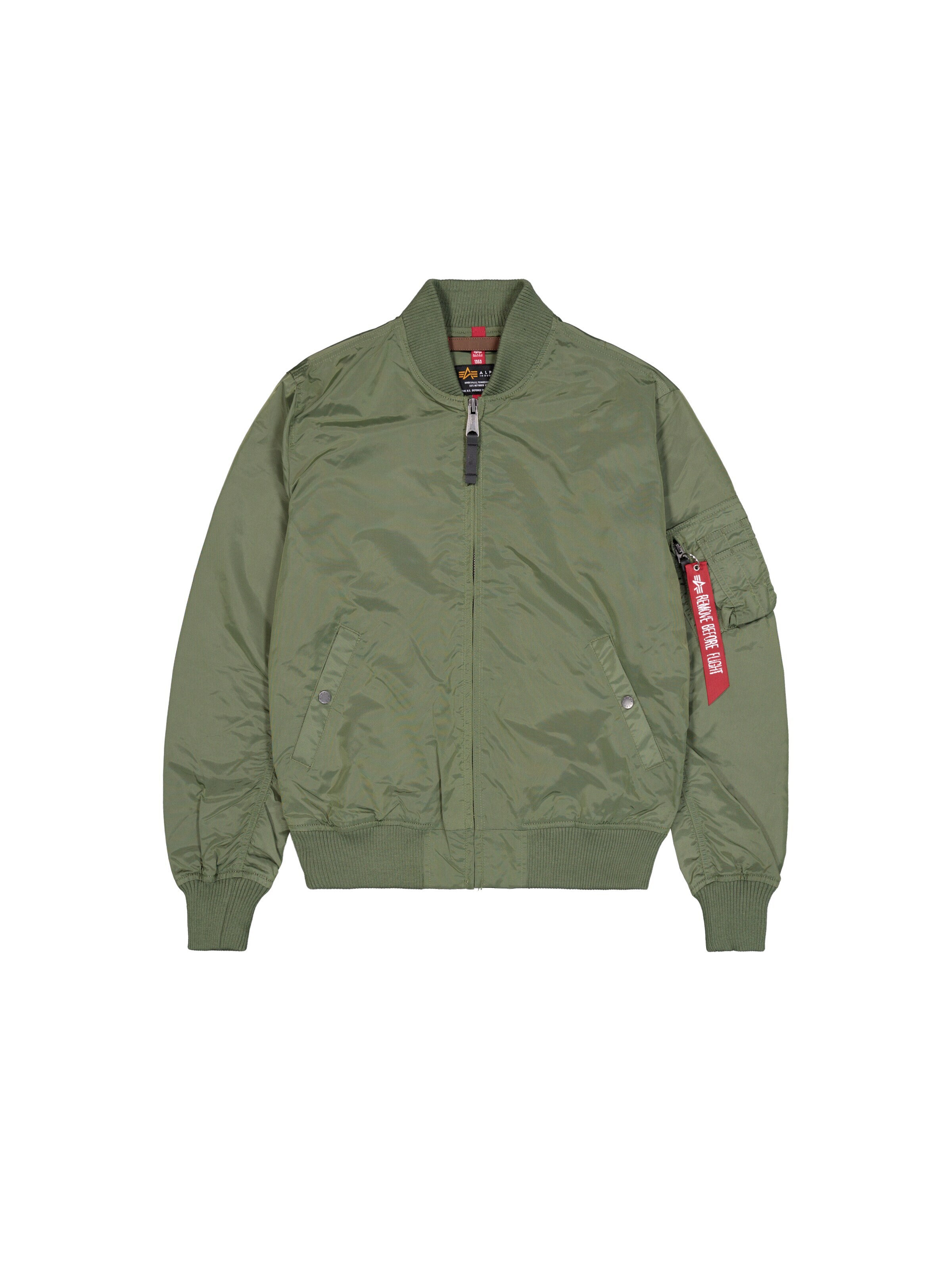 ALPHA INDUSTRIES - Casaco meia-estação em verde: frente